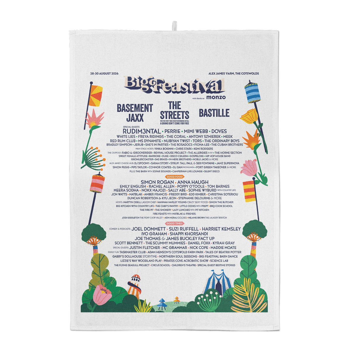 Line-up Tea Towel