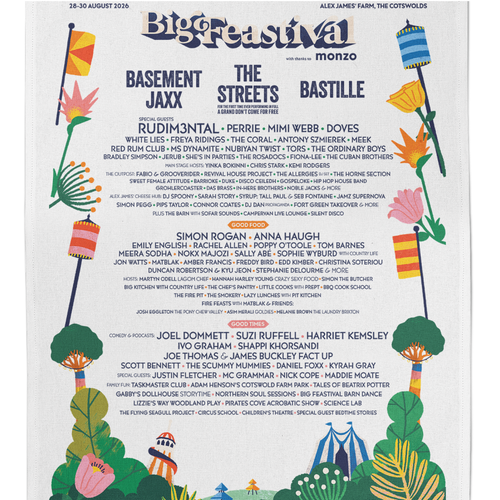 Line-up Tea Towel
