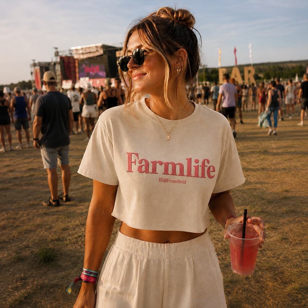 Farmlife Womens Cropped T-Shirt