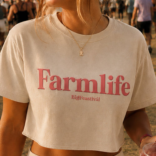 Farmlife Womens Cropped T-Shirt